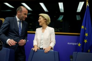 EK vadove siūloma U. von der Leyen žada per dvi savaites pristatyti savo ES viziją