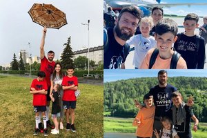 Kšištofas Lavrinovičius su šeima laiką leido Rusijoje: nepraleido progos pasitreniruoti