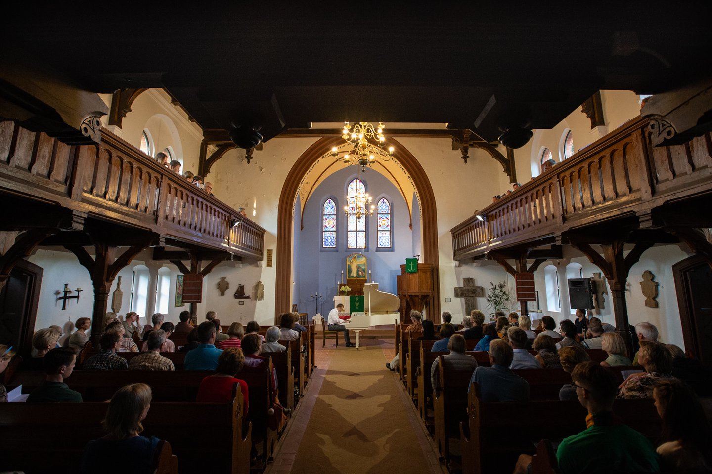 Th.Manno festivalio koncertai tradiciškai kvies į Nidos evangelikų liuteronų bažnyčią.<br> Organizatorių nuotr.