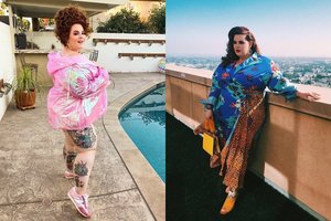 Vyrą turinti plius dydžio modelis Tess Holiday prisipažino esanti panseksuali