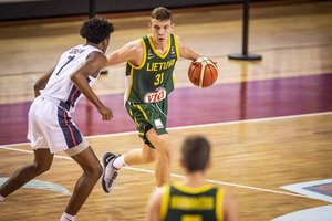 Lietuva akivaizdžiai pralaimėjo JAV kovą dėl vietos jaunimo pasaulio čempionato finale ir žais dėl bronzos