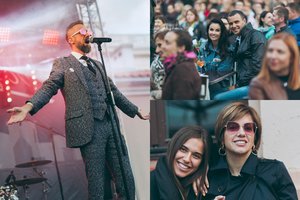 Lino Adomaičio koncertas Kauno Rotušės aikštėje pritraukė šimtus žmonių