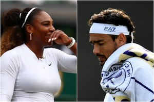 Vimbldono baudos – pykčio nesuvaldžiusiai S. Williams ir apie sprogimą pareiškusiam italui