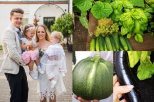 Ineta Žvagulienė parodė gausias savo daržo gėrybes ir sulaukė pagyrų 