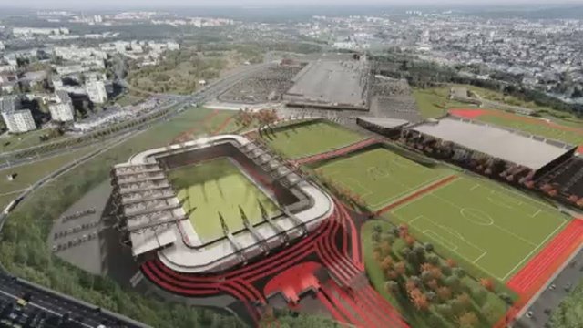 Vilniaus savivaldybė nacionalinio stadiono statybai skirs 15 kartų daugiau lėšų