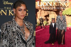 Su dukra į renginį atvykusi Beyonce pasipuošė nekuklia iškirpte