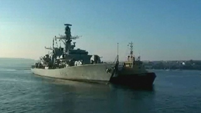 Iraniečių laivai bandė perimti britų komercinį tanklaivį