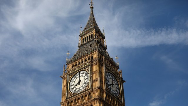 Londone minima garbingas miesto simbolio Big Beno jubiliejus