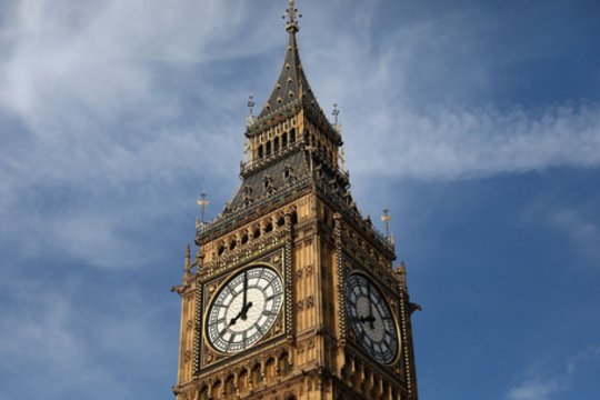 Londone minima garbingas miesto simbolio Big Beno jubiliejus