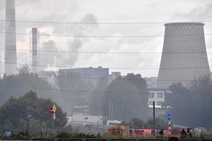 Per didžiulį gaisrą jėgainėje netoli Maskvos žuvo ir darbuotojas