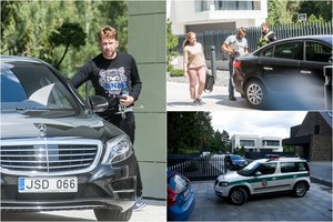 Selo namus užgriuvo policijos pajėgos, po kratos E. Dragūną išsivežė pareigūnai