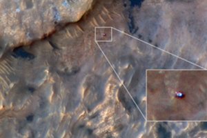 Nors matyti tik menka dėmelė, šią nuotrauką NASA vadina didele sėkme