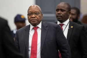 Pietų Afrikos Respublikos eksprezidentas atvyko į apklausą dėl korupcijos