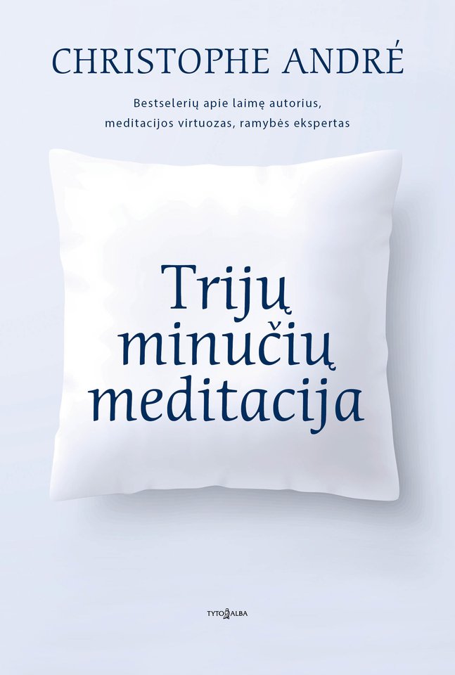Knygos „Trijų minučių meditacija“ viršelis.
