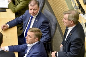 R. Karbauskiui pranešus apie surinktus parašus dėl V. Pranckiečio – S. Skvernelio akibrokštas