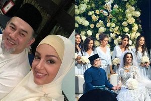 Šaltiniai išdavė: po sūnaus gimimo Malaizijos karalius išsiskyrė su perpus jaunesne Rusijos gražuole