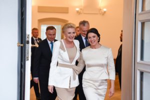 G. Nausėda papasakojo, ką vizito Lenkijoje metu veikė jo žmona D. Nausėdienė