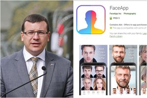 Viceministras: programėlė „FaceApp“ kelia rizikas dėl asmens duomenų