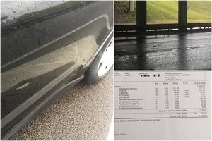 Dėl byrančio asfalto mašiną apgadinęs vilnietis iš kelininkų pats sulaukė kaltinimų