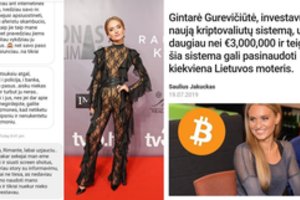 Sukčiai naudojasi Gintarės Gurevičiūtės vardu: žmonės perveda jiems pinigus