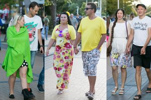 Palangoje – karštas savaitgalis: poilsiautojai traukiasi ryškiausius drabužius