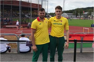 Disko metikas M. Alekna ir bėgikas G. Valinčius Europos jaunimo čempionate buvo 11-i