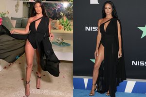 Ta pati suknelė, bet kita panelė: kuriai moteriai atviras „Saint Laurent“ drabužis tinka labiau?