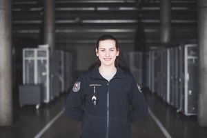 Ugniagesės gelbėtojos profesiją pasirinkusi mergina siekia būti pavyzdžiu kitiems