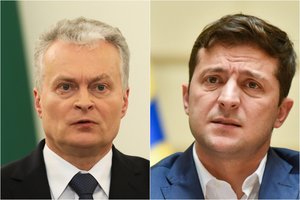Lietuvos ir Ukrainos vadovai kalbėjosi telefonu: atskleidė, ką aptarė