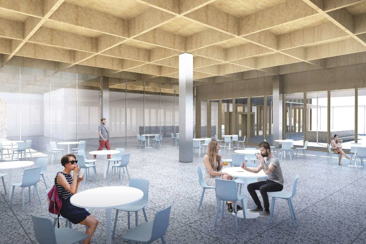 Ignalinos atominės elektrinės naujo pastato statybos projektinių pasiūlymų parengimo konkurse išrinktas nugalėtojas – viešosios įstaigos „Studijos 501“ projektas „Kontaktas“.<br>vizual.