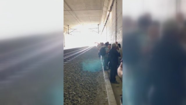 Belgijoje evakuoti traukinio keleiviai
