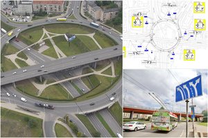 Vairuotojams – svarbi naujiena: per Savanorių žiedą reikės važiuoti kitaip