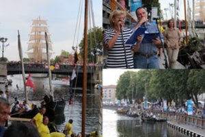 Unikalūs laivai prisišvartavo Dangės upėje: kviečia apžiūrėti ir susipažinti su kapitonais