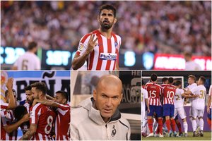 Emocingas Madrido klubų derbis: 10 įvarčių, D. Costos „pokeris“ ir muštynės aikštėje