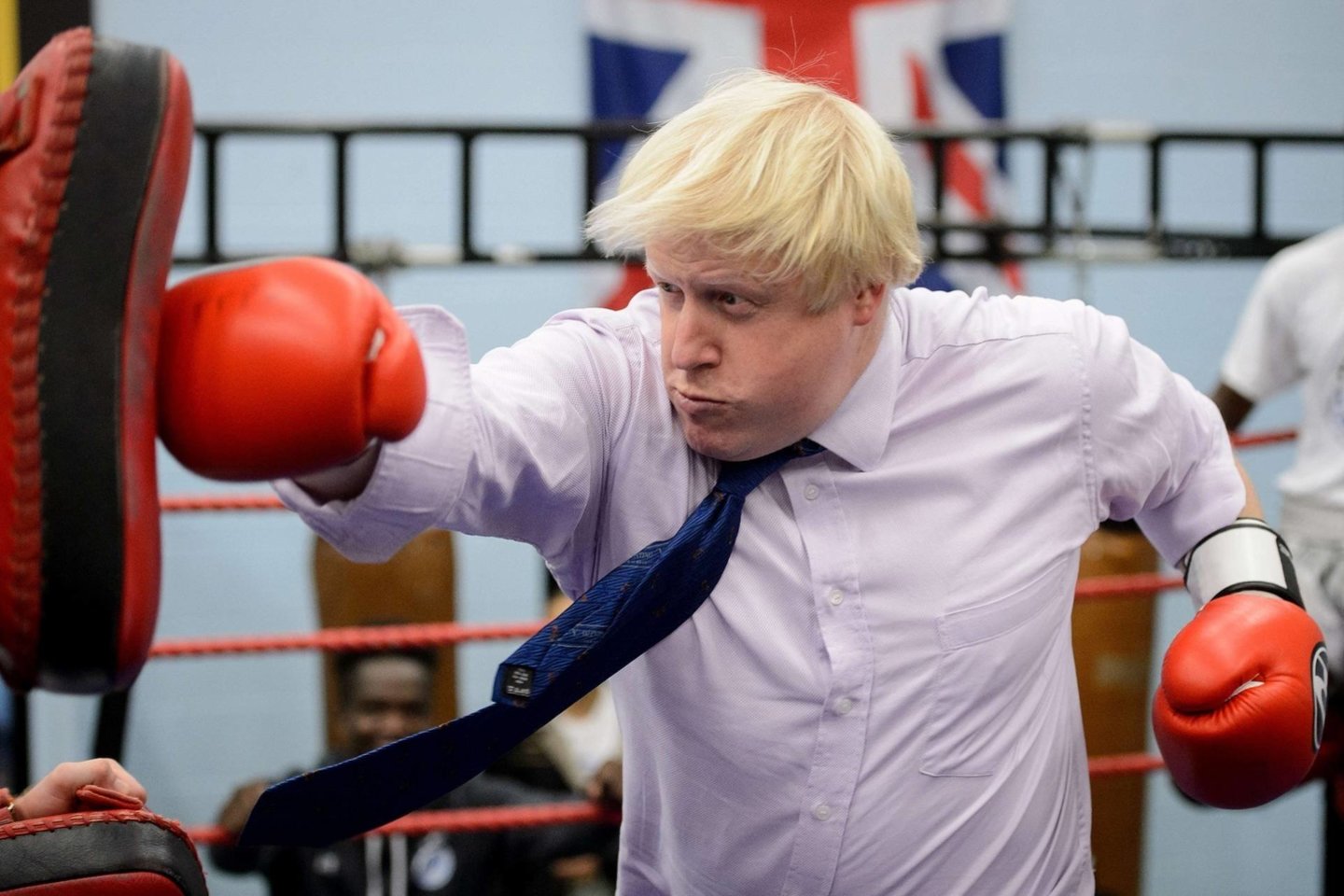 Ekscentriškojo Londono mero Boriso Johnsono pasirodymai dažnai sukeldavo skandalus.<br>AFP/Scanpix nuotr.