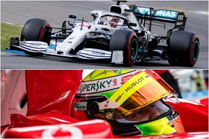 „Formulės-1“ Vokietijos etapo kvalifikaciją laimėjo L. Hamiltonas, M. Schumacheris vairavo tėvo bolidą 