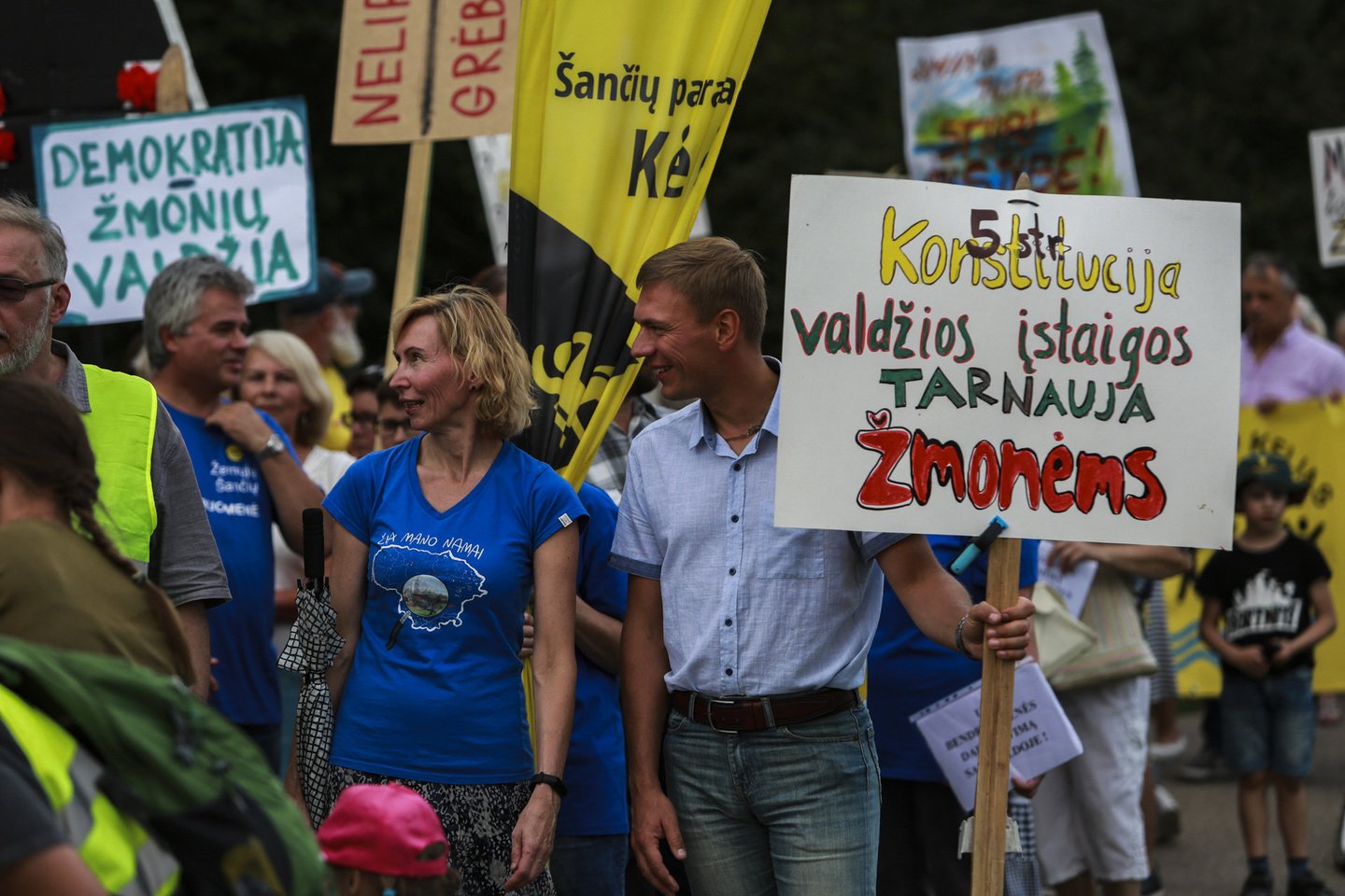  Šančiuose vyko eitynės „Už demokratiją Kaune“.<br> G.Bitvinsko nuotr.
