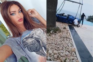 „Playboy“ modelis pateko į avariją: nuo stabdžio pedalo nuslydo aukštakulnis batelis