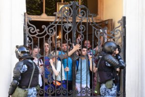 Rusijos opozicija paprašė leidimo surengti Maskvoje protestą dėl kandidatų neregistravimo