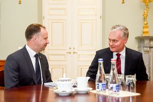 Prezidentas G. Nausėda priekaištų A. Verygai turi, tačiau klausimo dėl jo ateities nekėlė