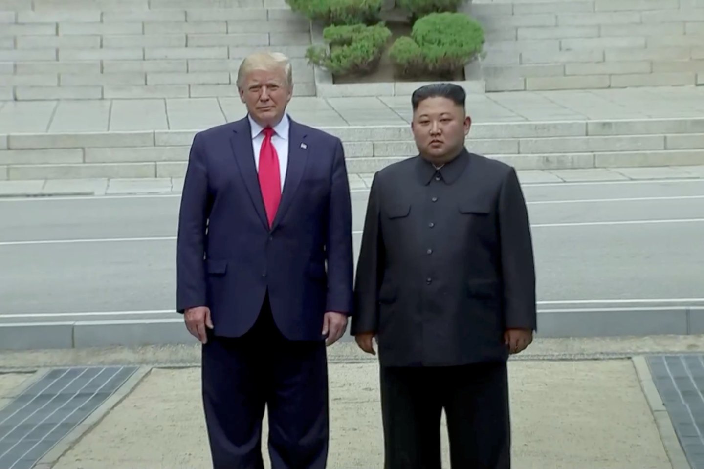 Donaldas Trumpas ir Kim Jong Unas.<br>Reuters/Scanpix nuotr.