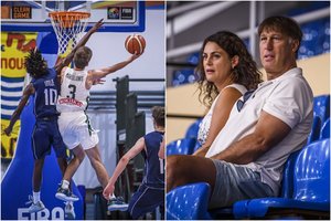 Š. Marčiulionio akivaizdoje – sūnaus Augusto ir jaunių rinktinės iškovota septintoji vieta