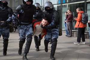 Vokietija ragina Rusiją greičiau paleisti Maskvoje sulaikytus protestuotojus