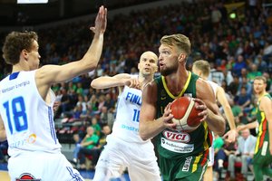 Lietuvos krepšinio rinktinė su D. Saboniu įrodė meistriškumo pranašumą prieš Suomiją