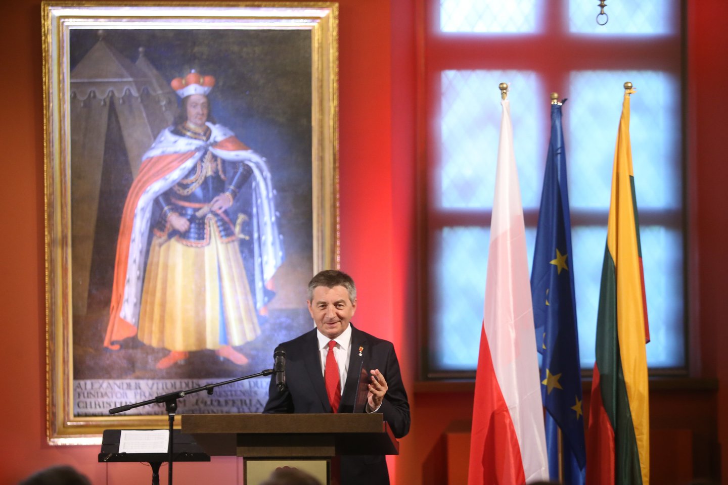 Lenkijos parlamento žemųjų rūmų pirmininkas Marekas Kuchcinskis.