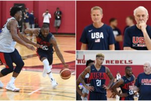 JAV pradėjo pasiruošimą pasaulio čempionatui – be žvaigždžių, bet su patriotine jėga