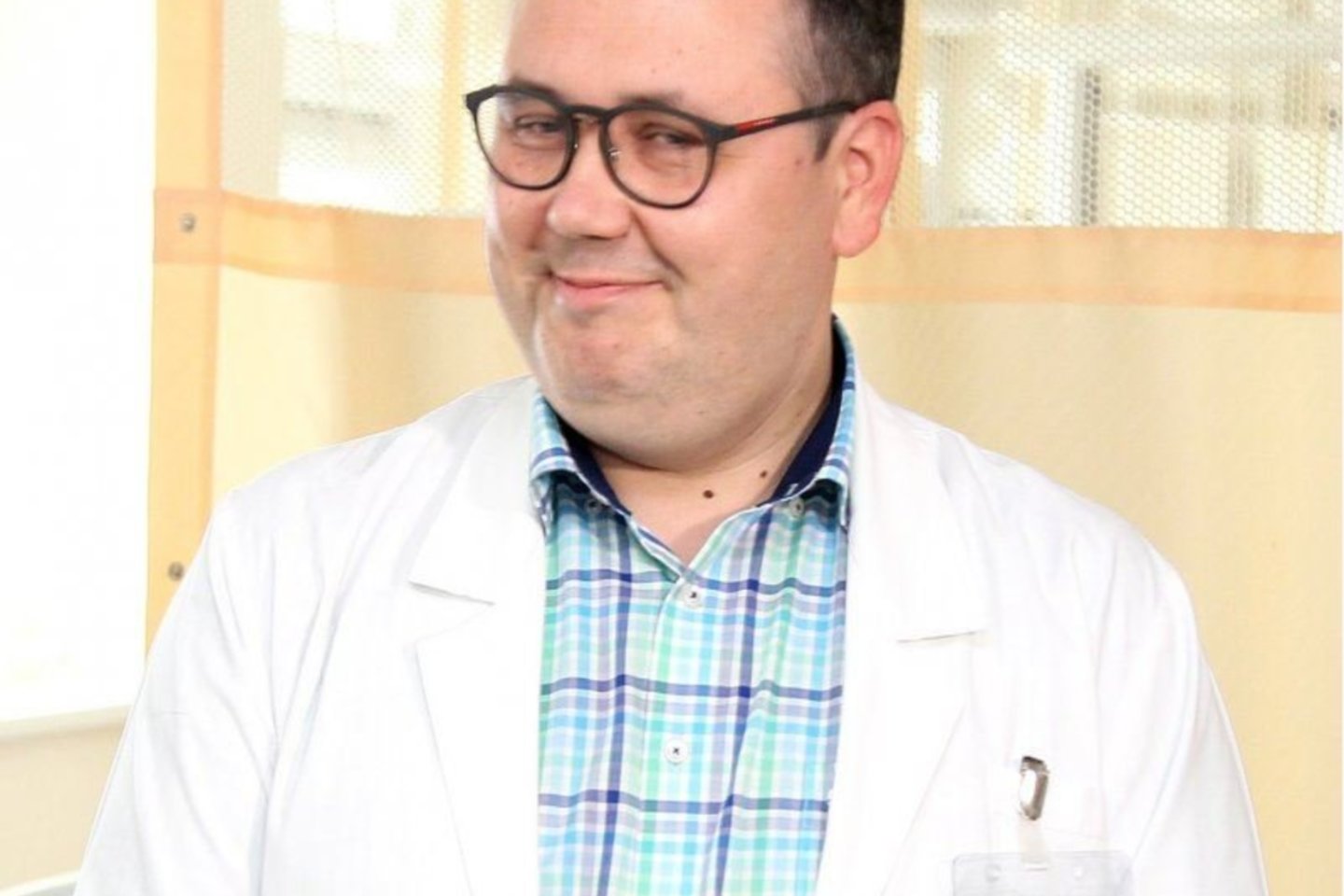 Intervencinis kardiologas T.Vasylius Panevėžio ligoninėje atliko pirmą defibriliatoriaus implantavimo operaciją.<br>A.Švelnos (Panskliautas.lt) nuotr.