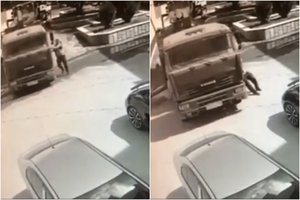 Superherojaus jėga nustebinęs „Kamaz“ vairuotojas padarė tai, kas atrodė neįmanoma