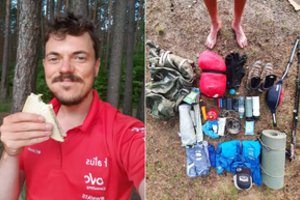 Šarūnas Dignaitis patarė, koks maistas labiausiai tinka keliaujant pėsčiomis