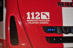 Per liūtį Vilniuje degė autobusas